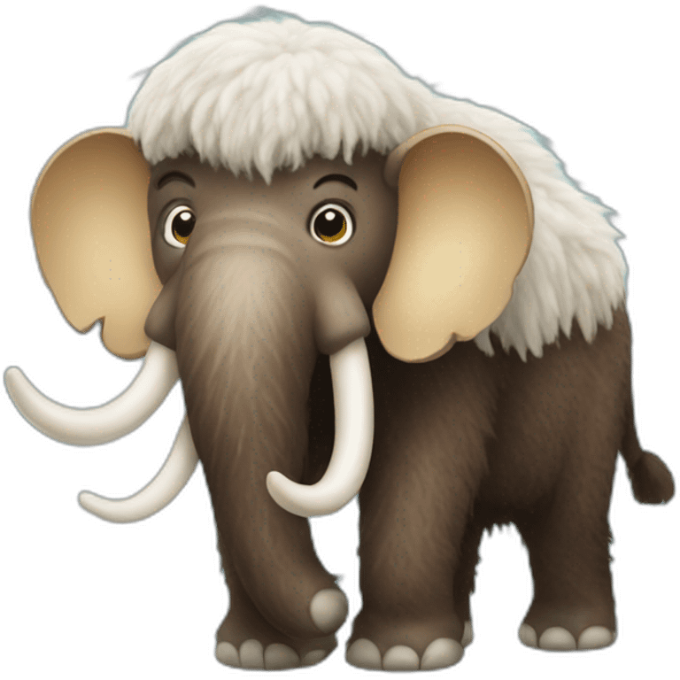 cute woolly mammoth emoji