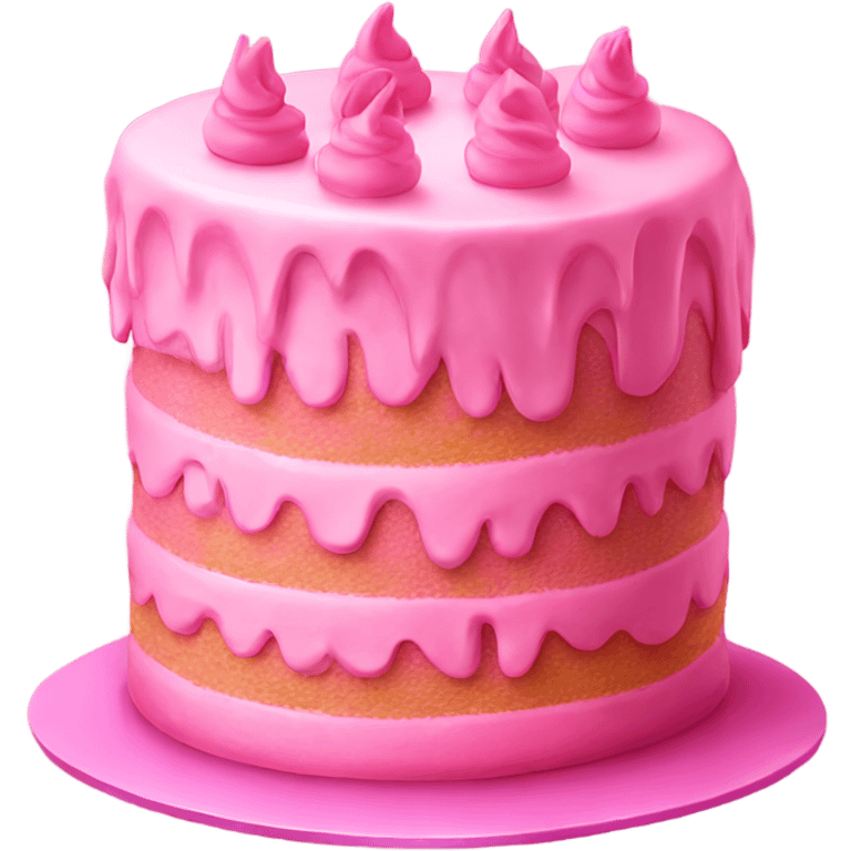 Pink cake emoji