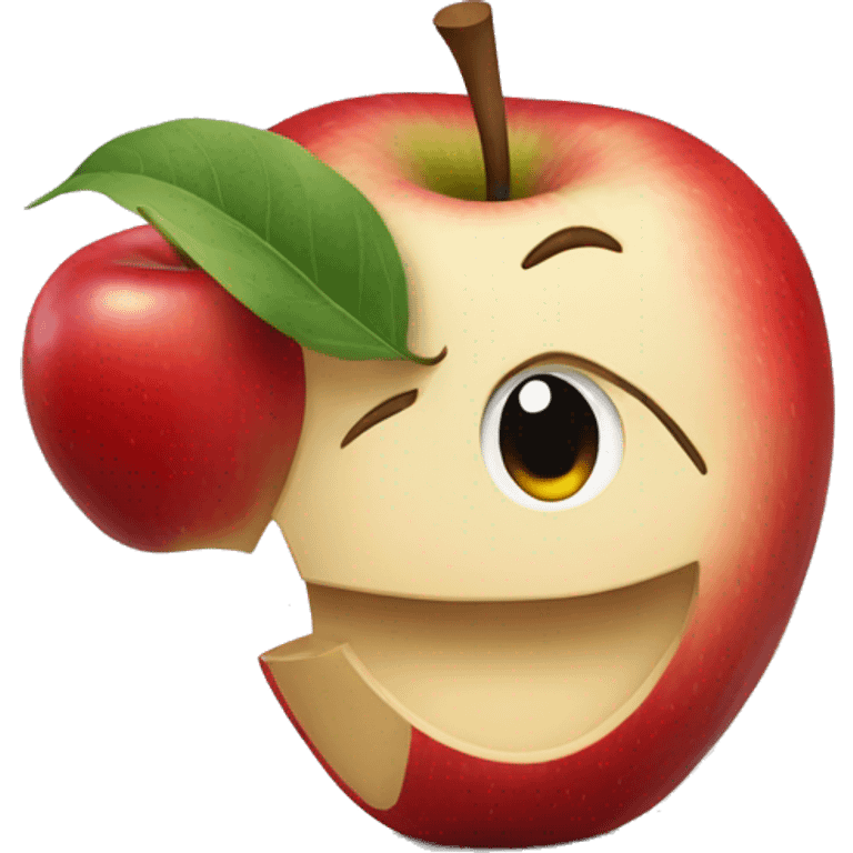 One red apple emoji