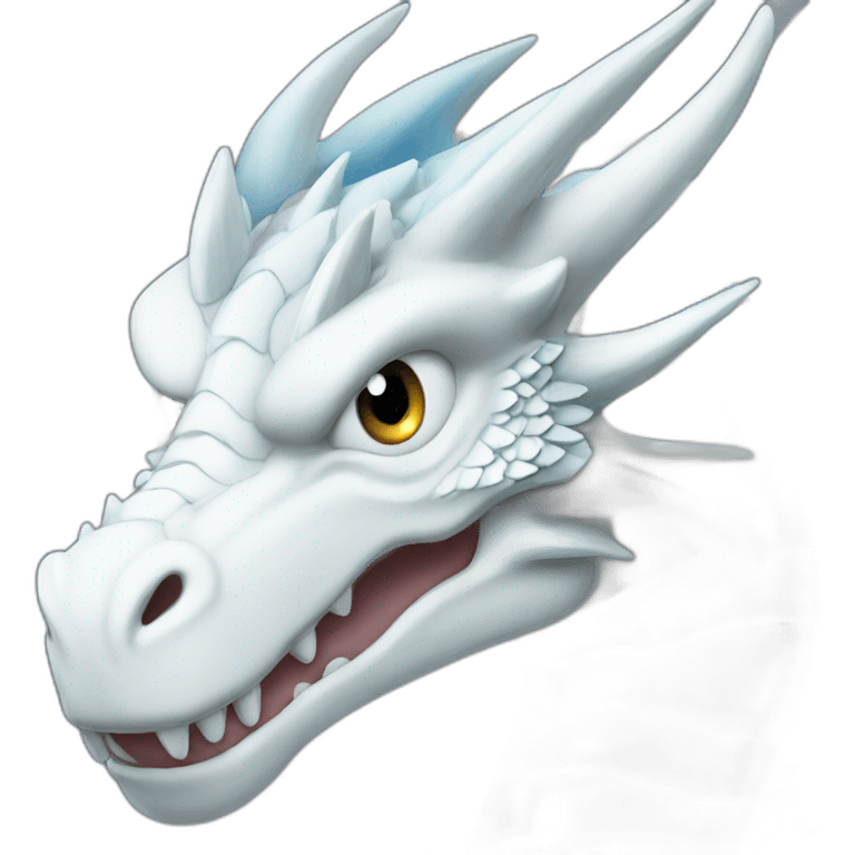 Blue eyes white dragon emoji