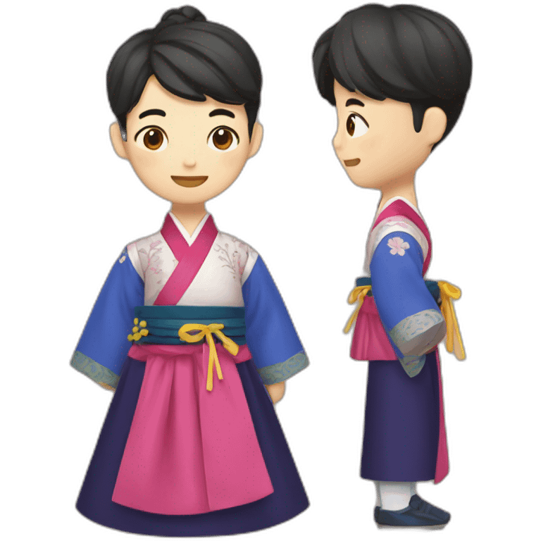 Hanbok men emoji