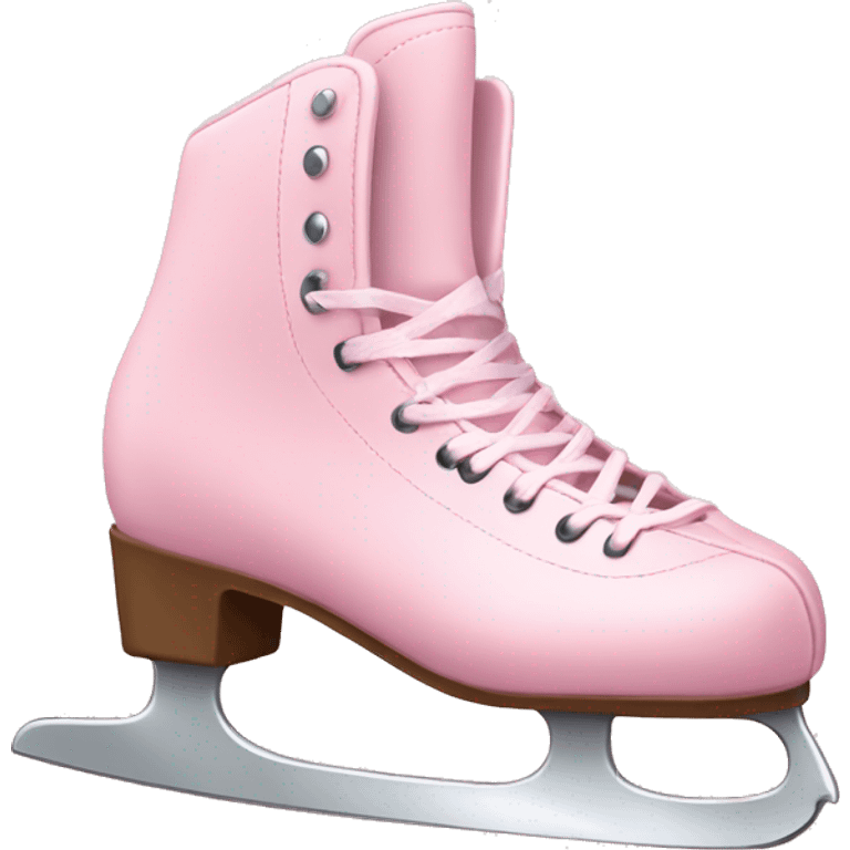 Ice skates light pink emoji