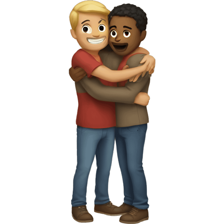 Loving bro hug emoji