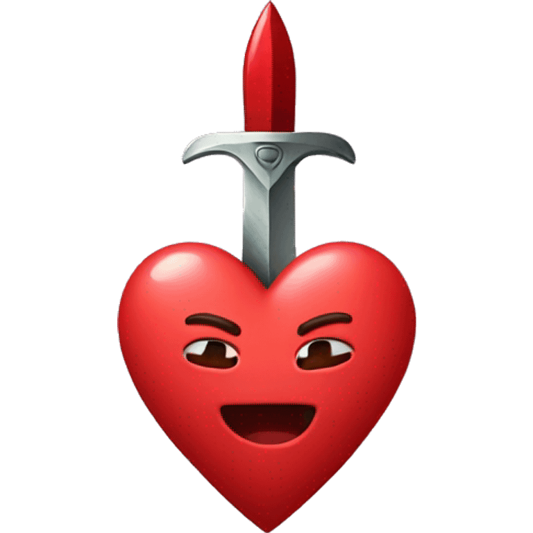 Heart with daggers going through  emoji