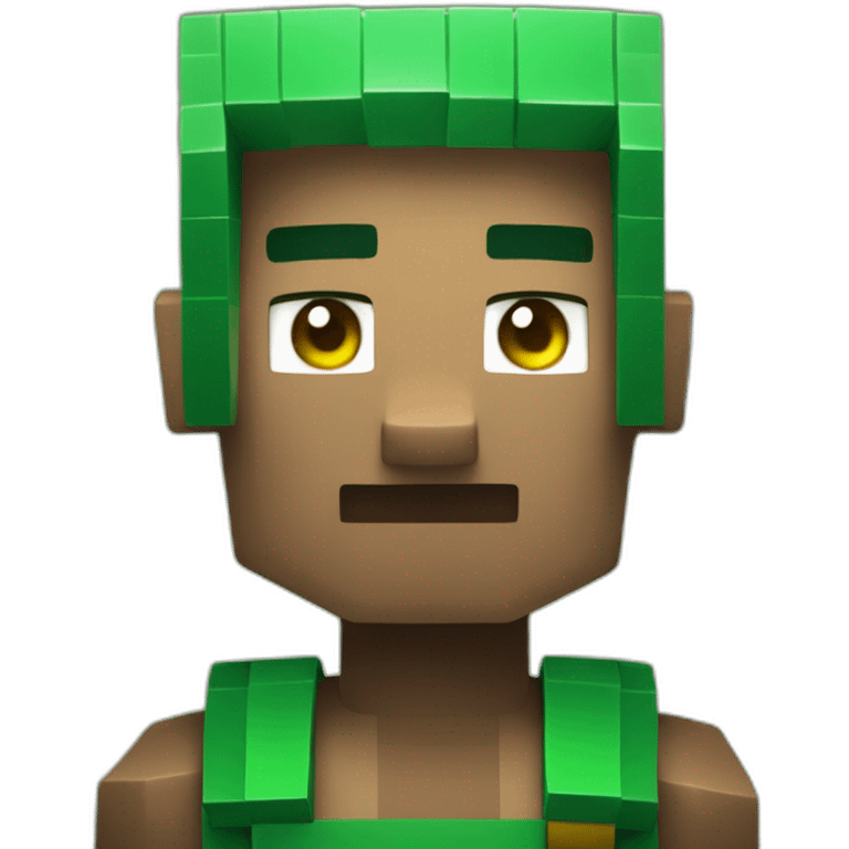 a minecraft villager take a minecraft emerald emoji