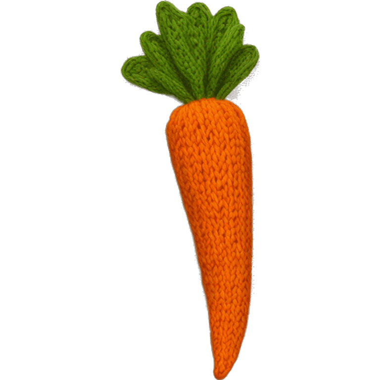 knitted carrot emoji