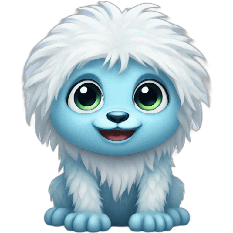 Cute baby yeti emoji