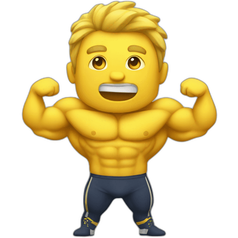 yellow muscle emoji