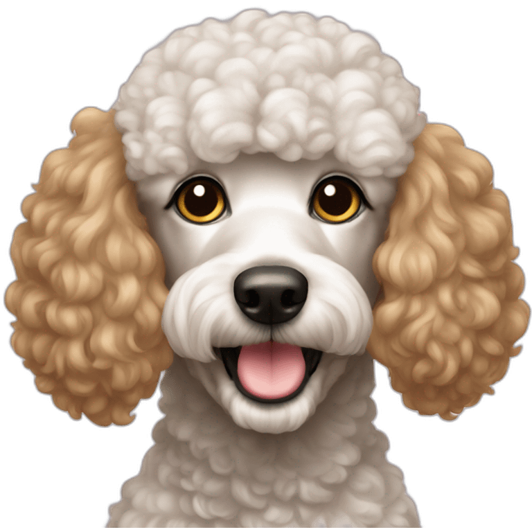 Poodle dod like emoji