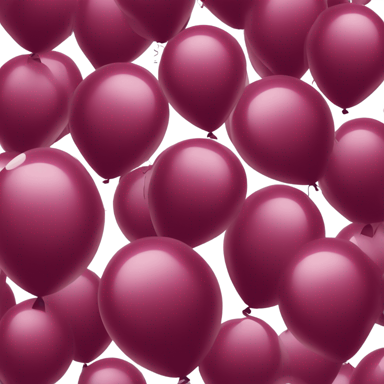 Burgundy ballon’s emoji