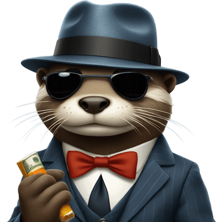 Gangster otter emoji