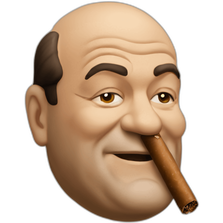 Tony soprano with cigar emoji