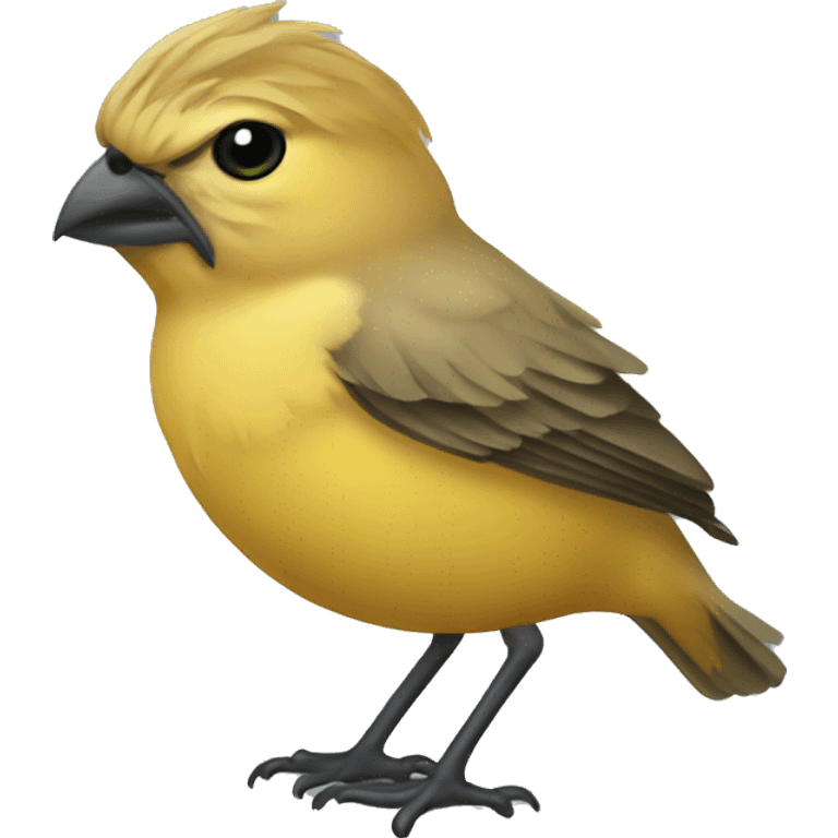 Atlantic canary with monocle emoji