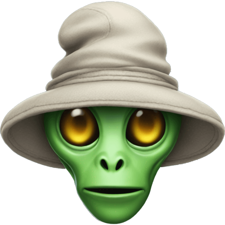 alien with a hat on emoji