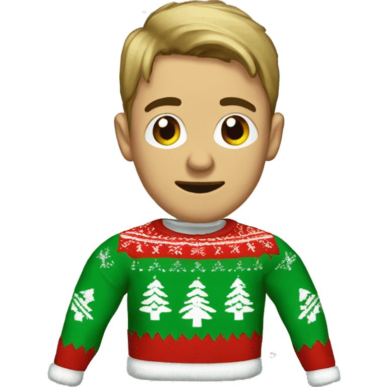 Ugly Christmas sweater emoji