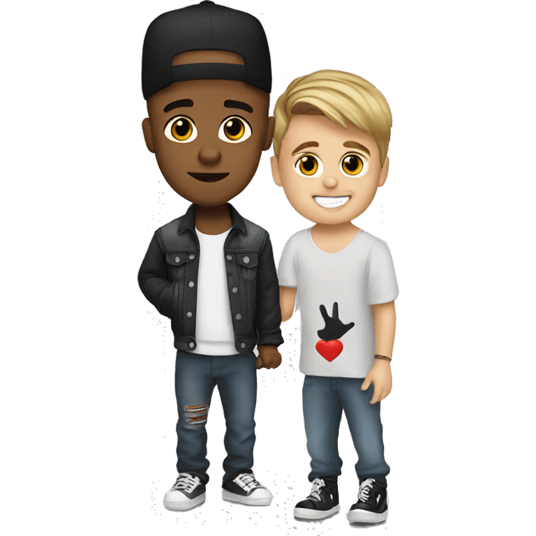 Justin Bieber with baby emoji