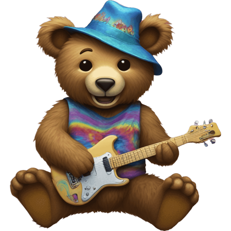 Grateful Dead psychadelic bear  emoji