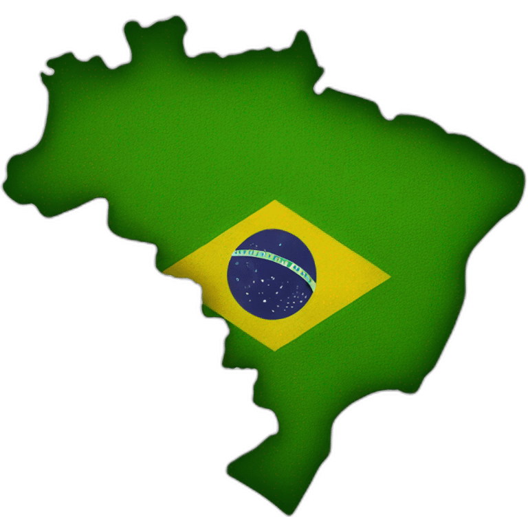 brazil country map emoji