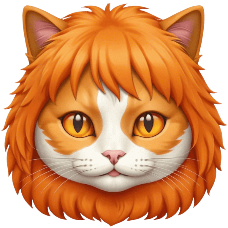 Cat with a wig  emoji