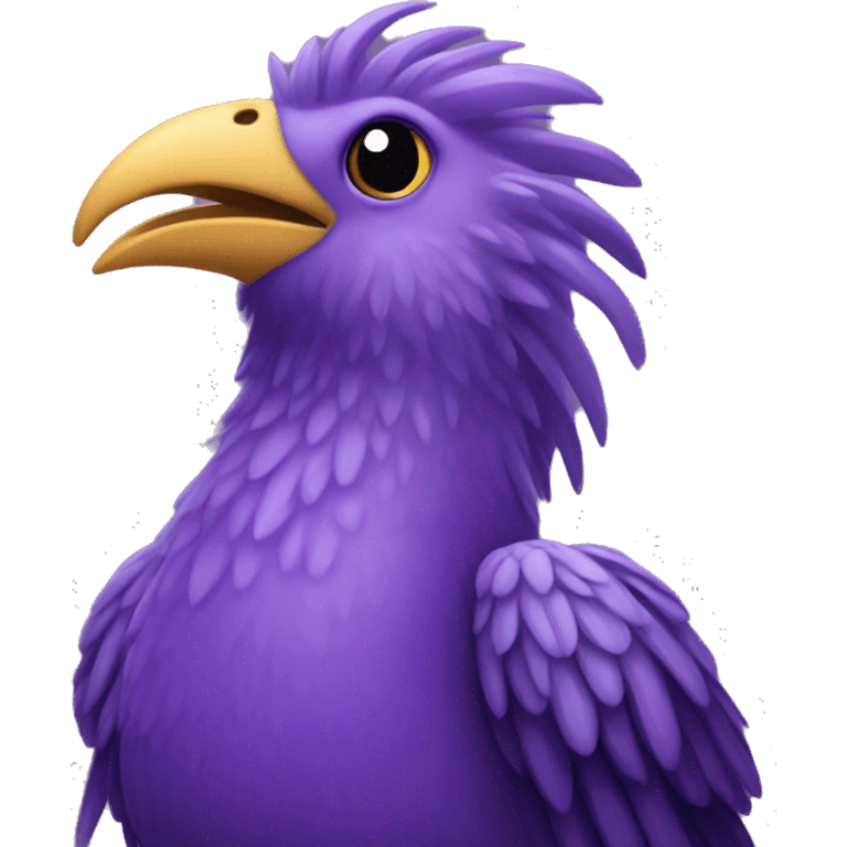 Purple Liverbird emoji