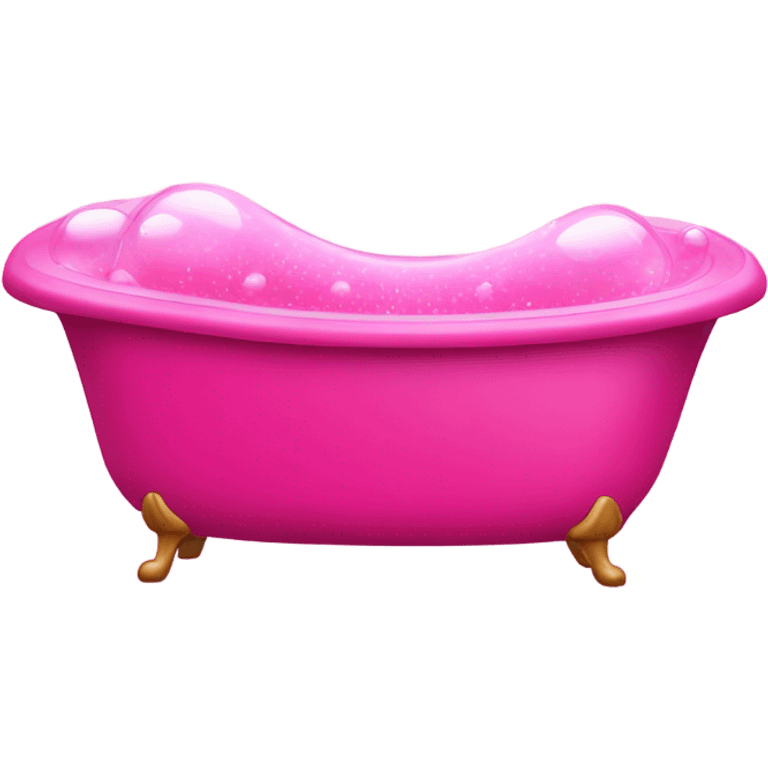 Hot pink bubble bath emoji