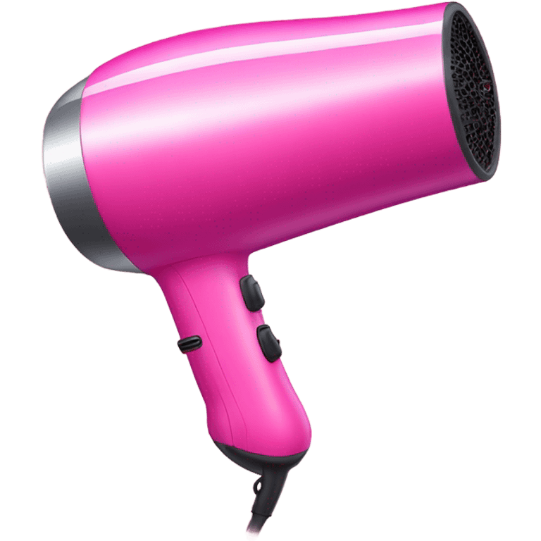 Pink blow dryer for hair emoji