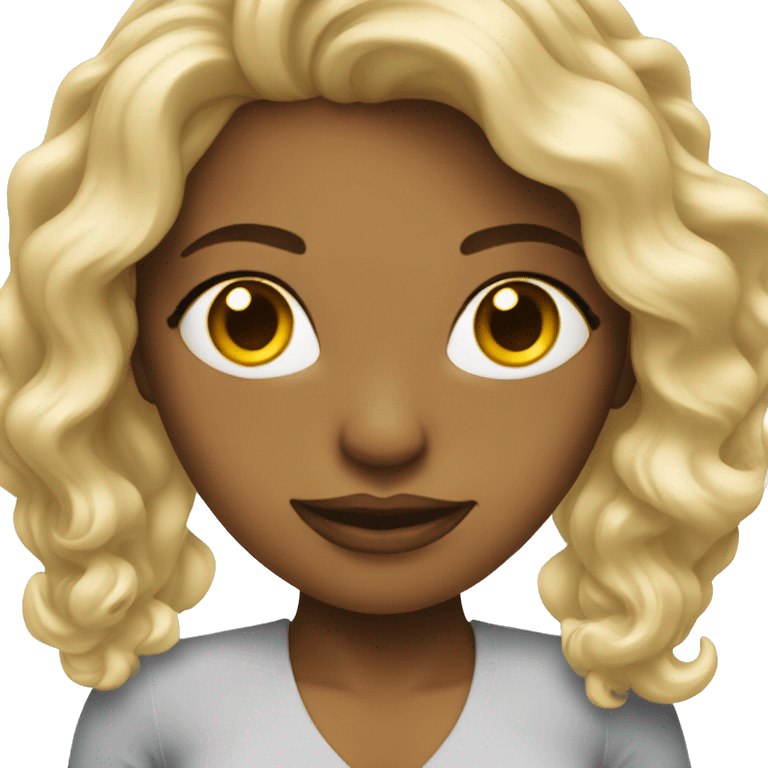 Hollywood Woman Blonde emoji