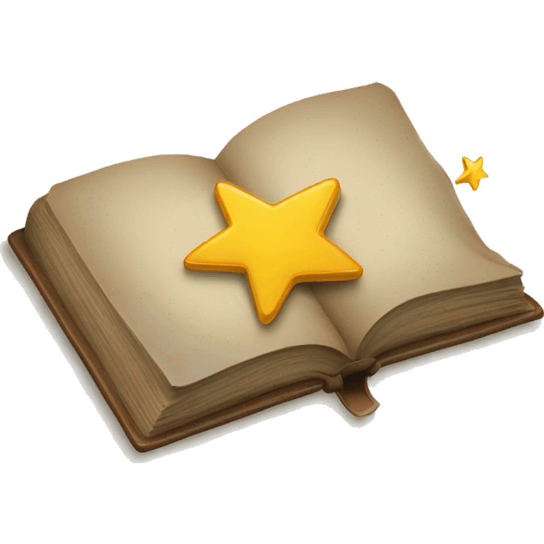 a book with a star emoji