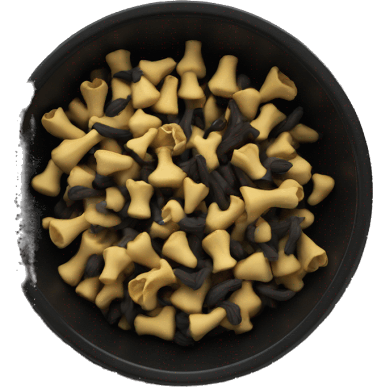 cloves in a black bowl emoji