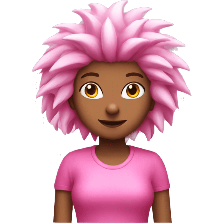 pink hedgehog girl emoji