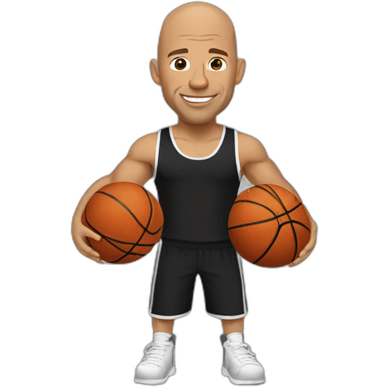 Vin Diesel jugando basquet emoji