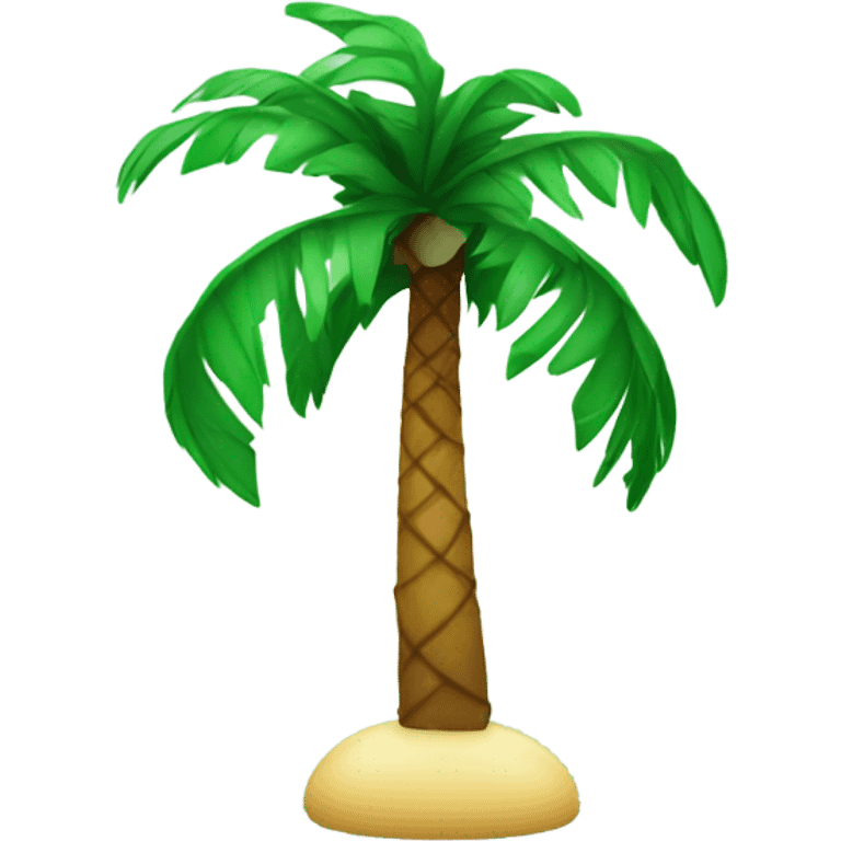 Palmtree with christmas decoration emoji