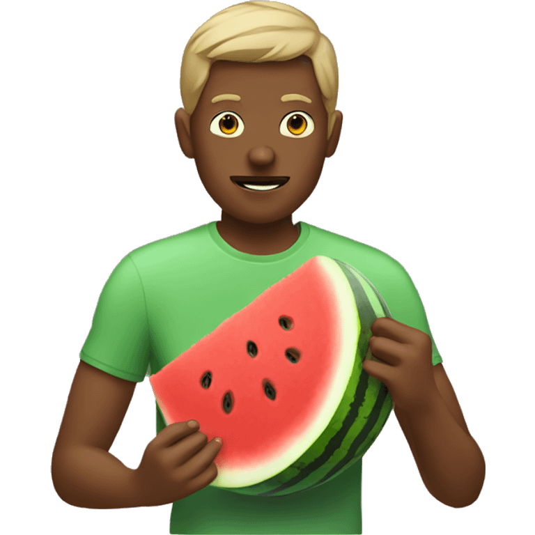 Person eatting watermelon  emoji