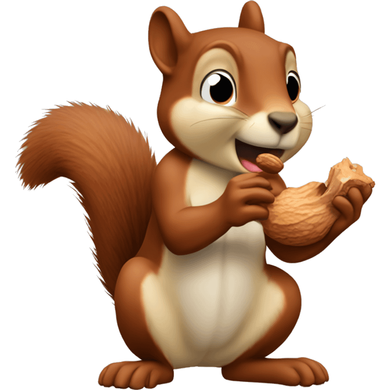 squirrel sucking nut emoji