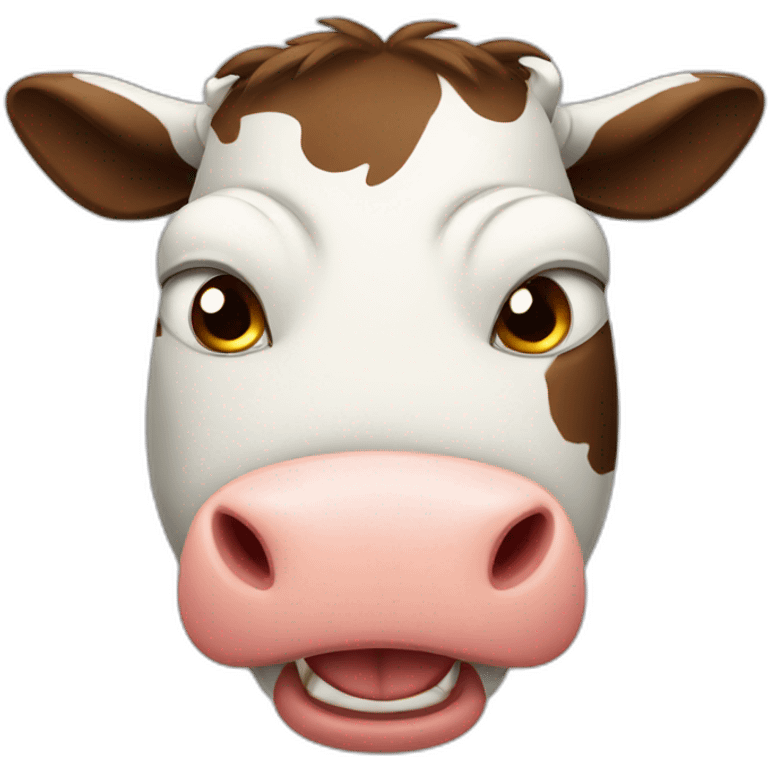 Angry cow emoji