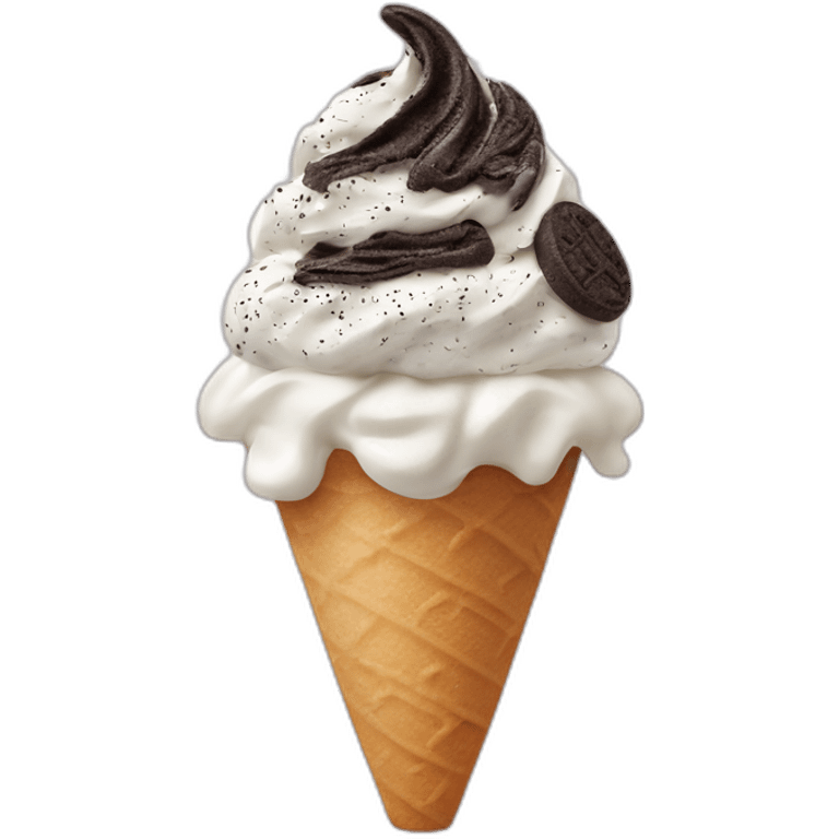 cookies and cream soft serve emoji