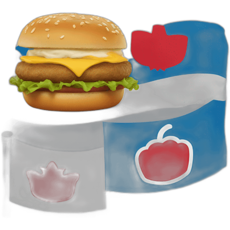 Wendy's logo and georgian flag emoji