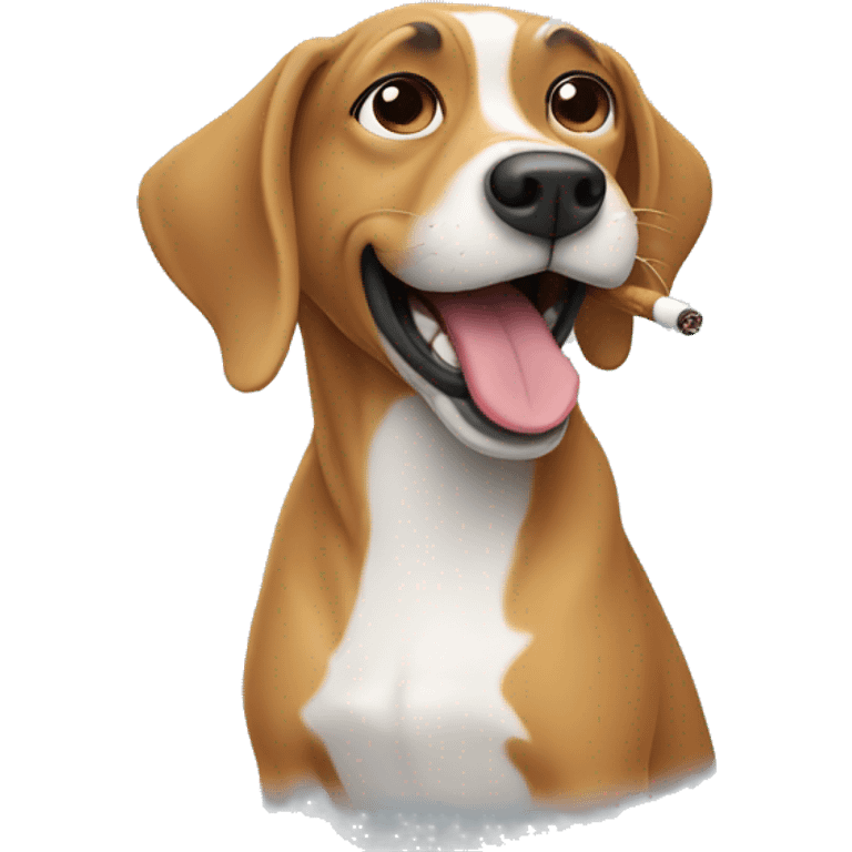 dog vaping emoji