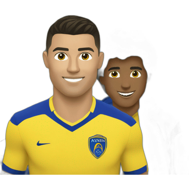 Ronaldo with al nassr emoji