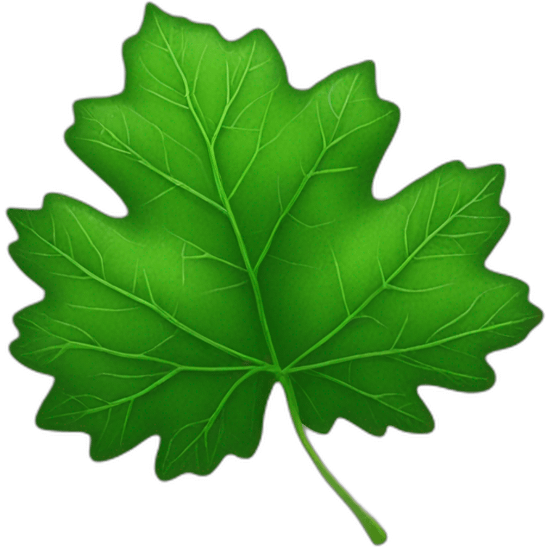 Grape leaf emoji