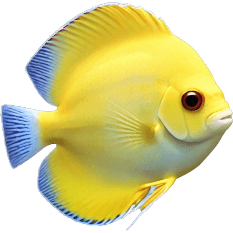 DISCUS SYMPHYSODON YELLOW  emoji