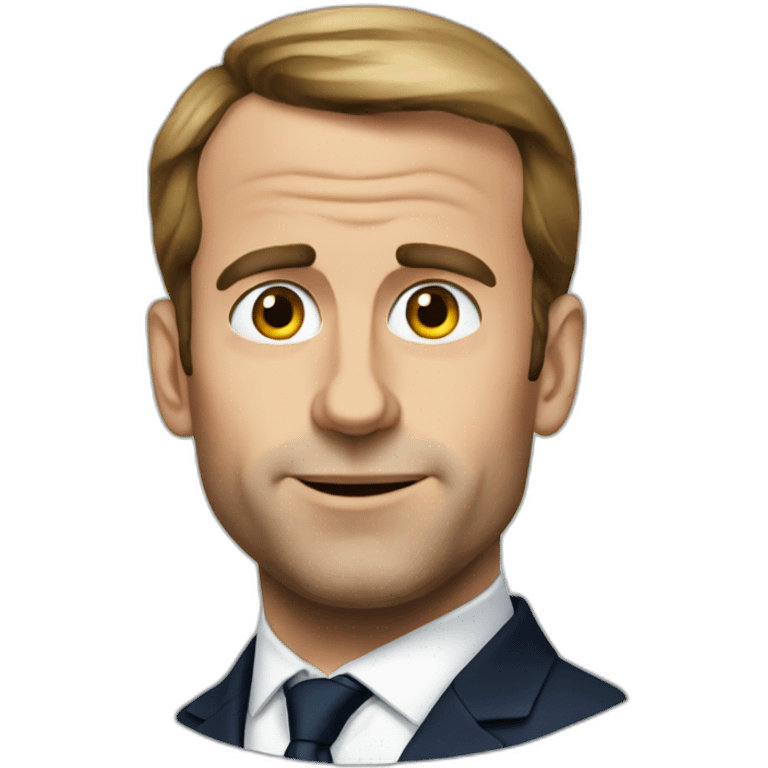 Macron Chad face emoji