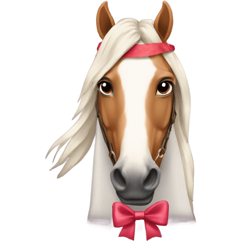 horse with bow emoji