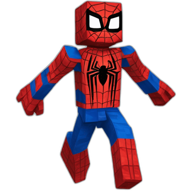 Minecraft Spider-Man emoji