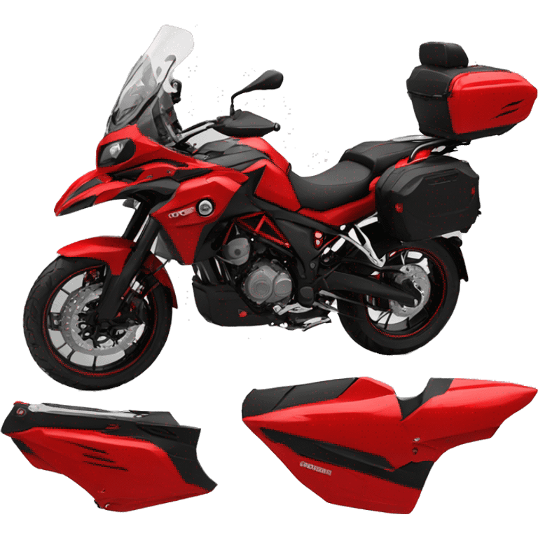 Moto benelli trk 502X color RED emoji