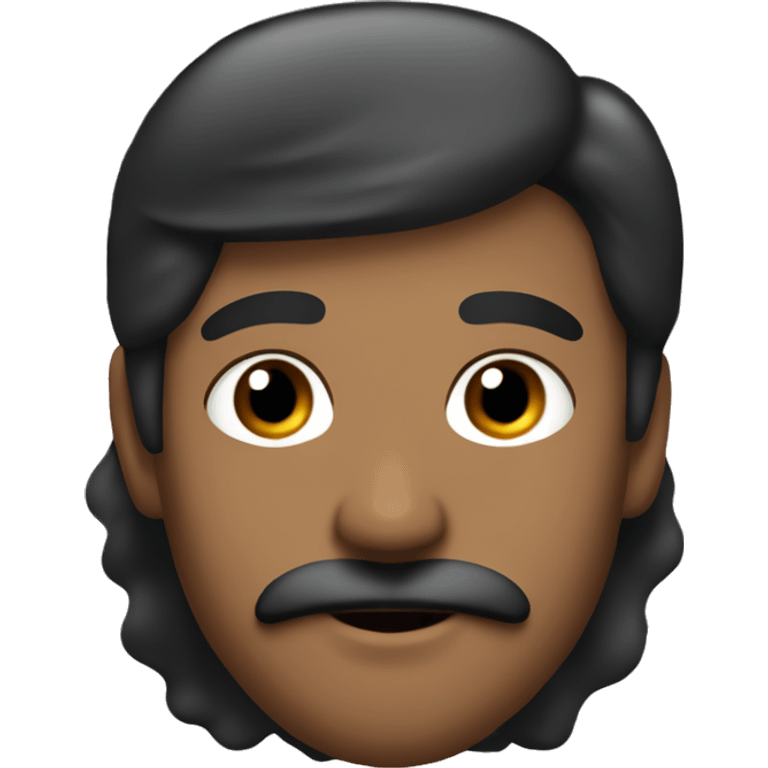 UN JOVEN CON BIGOTE Y LETES TRANSPARENTES CON PELO NEGRO PERO PIEL TRIGUEÑA  emoji