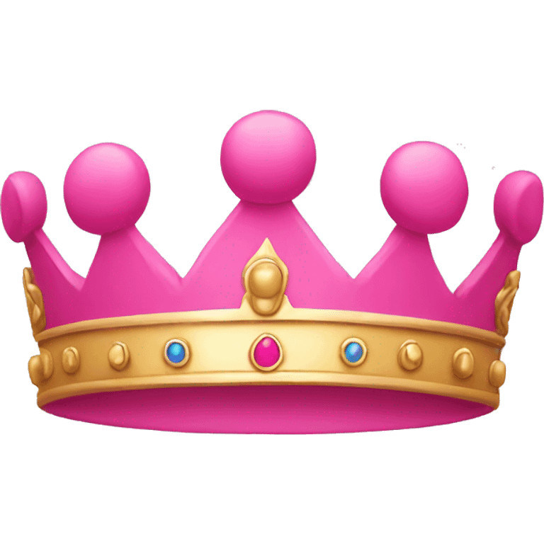 Pink crown emoji