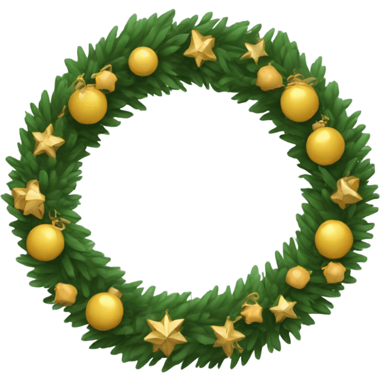 New Year's wreath emoji