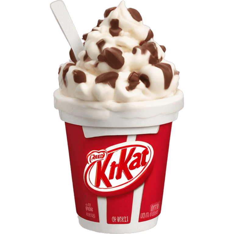 KitKat frozen yogurt cup emoji