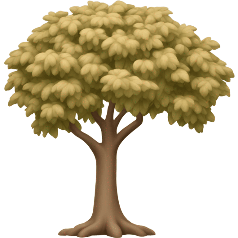 beige tree emoji